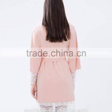 Relaxed Fit Wrap Front Comfortable Bamboo Bathrobe Wholesale Luxury Bathrobe photo-4