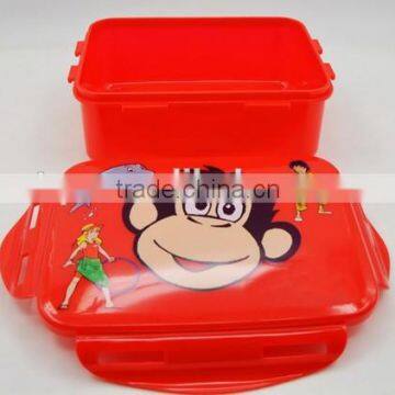 Plastic Fashion Food Grade School Lunch Bento Box/ Kids Food Storage Box photo-4