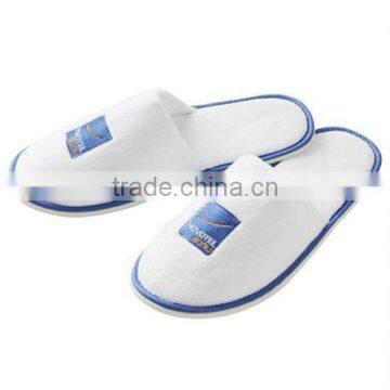 Hot sales high grade closed toe hotel velour disposable slipper