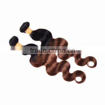 Black Rose Indian Human Hair Weaves Wavy 1B/30# Body Wave Indian Ombre Hair Extension photo-4
