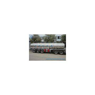 45m3 304 2B Edible Grade Chemical Tank Trailer 3 Axle For Milk / Liquid Food