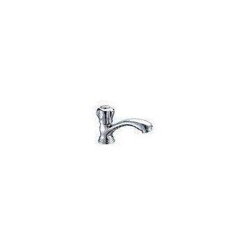 Ceramic Valve Single Hole Brass Basin Tap Faucets , Single Cold Water Basin Tap