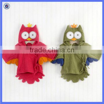 Promotion Cute animal kids terry bathrobes with cheap price