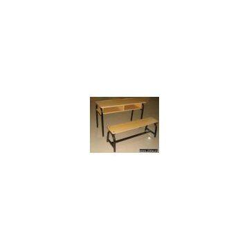 double student desk and chair,school table, school furniture,school desk and chair,student desk&chair