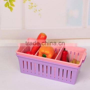 fruit/vegetable plastic basket, plastic dropping water basket,fruit and vegetable sieve