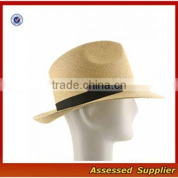 ZT-119/Custom High Quality Panama Fedora Sun Hat Wide Brim Straw Panama Hat Women Summer Hat