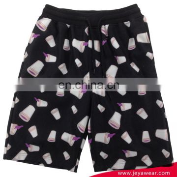 Custom cool dye sublimation printed mens beach short for men