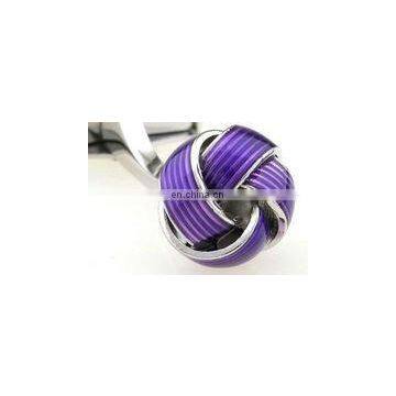 fashion enamel metal knot cuff-links