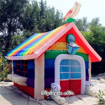 Multicolor Outdoor Decorations Inflatable Rainbow Tent for Event