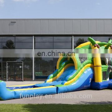 HI promotion!! Elephant inflatable bouncer with water slide, kids slide bouncer pool