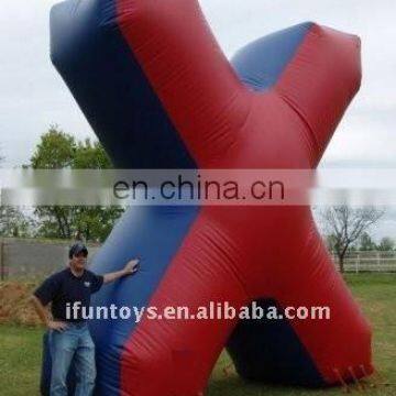 14'Lx16'Wx5'H airtight inflatable paintball-X shape