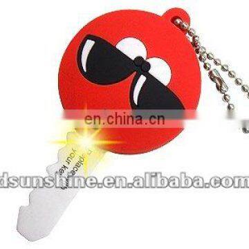 Soft PVC key cover with LED