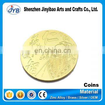 Promotional Custom Souvenir Replica Metal Good Luck Coins