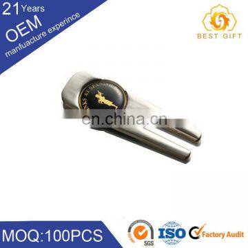 Supply precision aluminum steel golf divot tool, custom LOGO golf tool maker
