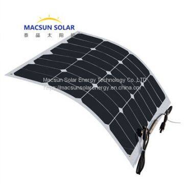 Factory Price Macsun Solar 200W Semi-flexible Monocrystalline Solar Panel photo-5
