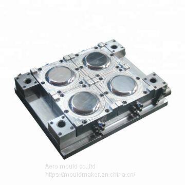 4-cavity disposable container plate injection mold