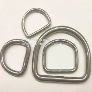 High Polished Stainless Steel 304/316 Welded d Ring for Bags&Dog Collars