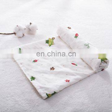 Organic Cotton Muslin Bamboo Baby Swaddle Blanket Custom