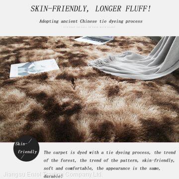 Nordic Fashion Fluffy Non-slip Mixed Dyed Carpet Living Room / Bedroom Center Carpet Black Gray Pink Blue Large Size Hair Rugs
