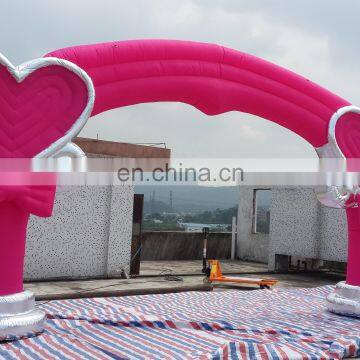 Kids Party Entrance Advertising Decoration Colorful Rainbow Red Heart Blow Up Arches Inflatable Archway photo-6
