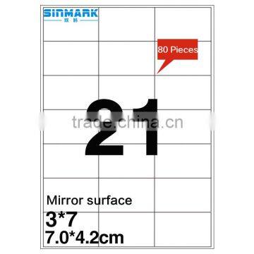 SINMARK 7.0*4.2cm Mirror Surface Large Sticker Paper
