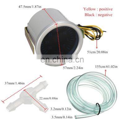 2 Inch 52mm Car Turbo Boost Bar Gauge Pointer Digital LED Display Smoke Len 12V 2A Auto Universal Boost BAR Meter photo-5