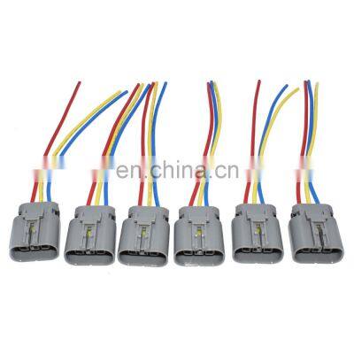 Free Shipping!6PCS Ignition Coil Pack Wiring Connectors Pigtails for Nissan 300zx Z32 Infiniti photo-2