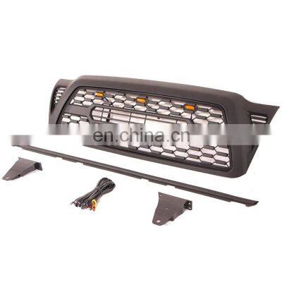 Fit 2005-2011 Tacoma TRD PRO Grill Matte Black Grille With Raptor Led Light photo-3