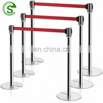 Commercial use security railing stand Rope queue management for sale