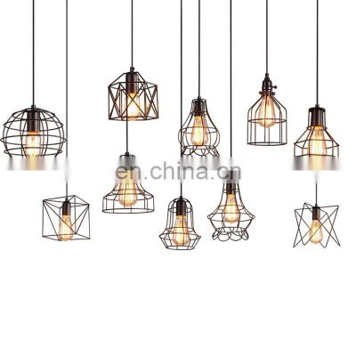 Popular Bird Cages Iron Chandelier Cage Shade Light Metal Vintage Pendant Light