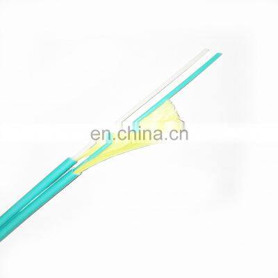 2core MM50/125 OM3 LSZH/PVC fig.8 duplex indoor fiber optic cable