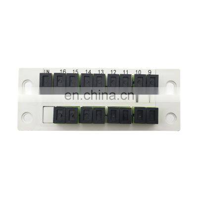 PLC Splitter LGX BOX SC/UPC Connector Single Mode SM G657A1 fiber optic splitter insert fiber optic splitter