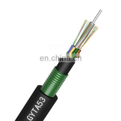 48 core fiber optic cable Outdoor loose tube stranded armoured  GYTA53 10mm fiber optic cable