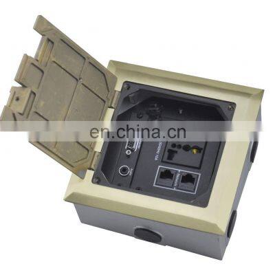 Audio Electrical Floor Outlet Box Sockets