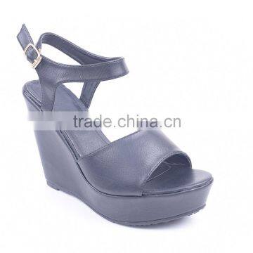 Latest Ladies Slippers Shoes and China Wholesale High Wedge Barefoot Ankle Sandals photo-2