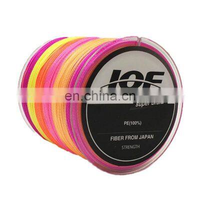 4 Stands JOF PE 300m 500m 1000m Fishing Thread China Braided Multicolor Fishing Line photo-2