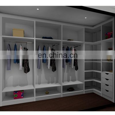 30% Factory Support Lighting Mirrored Wardrobe Sliding Door Walk In Closet For Bedroom Furniture Set