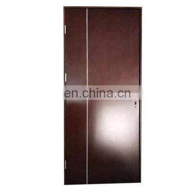 Solid core best walnut aluminium luxury door home office bedroom paint interior simple solid wood door design