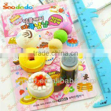 free food 3d model erasers for business gift