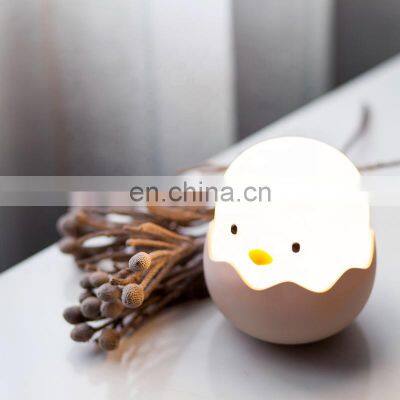 Egg Night Light for Kids Silicone Baby Night Light With Touch Sensor Portable & Rechargeable LED Bedside Nursery Lamp