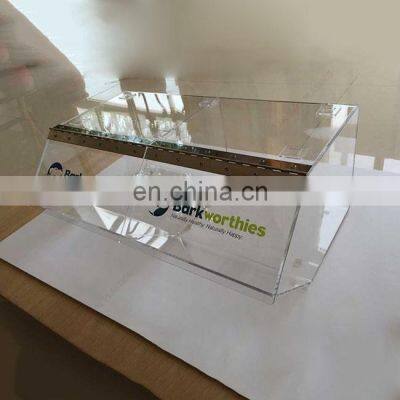 bulk plastic acrylic pet food bin custom clear stackable acrylic candy dispenser