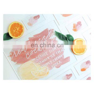New Design Clear Acrylic DIY Blank Sign Board Table Sign Stand Wedding Invitation Card photo-2