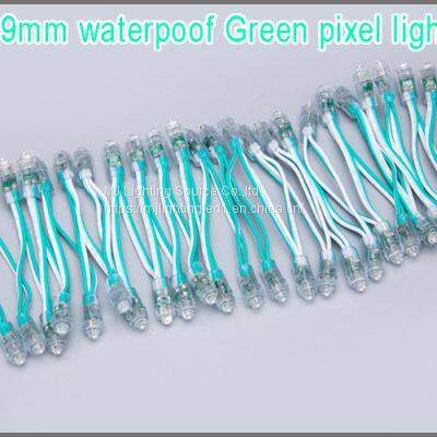 9mm 5V 12V Mini Led Pixel Light Green Color Waterproof Ip68 Lightings For Logo Signs photo-3