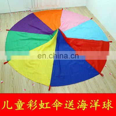 Sensory Integration Toys Kindergarten Outdoor Activity Kids Play Toy Parachute Rainbow Outdoor Playground Polyester CN;ZHE Oppbg photo-5