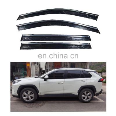 Factory Window Visor Rain Shield Vent Wind Deflector Guard Sun Wind Car Door Window Visors For Toyota RAV4 2020