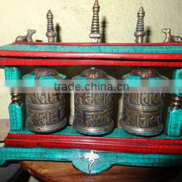 3 in One Mantra Prayer Wheel