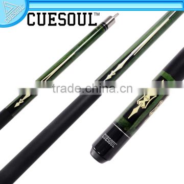 CUESOUL New 1/2 Quick Release Jointed Maple Shaft Pool Cue stick, with decal on butt