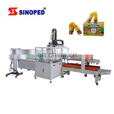 Automatic Pillow Bags Vertically Box Bottles Flexible Bags And Pouches Case Packer Machine