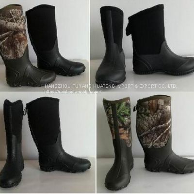 Waterproof Neoprene boot, Camo neoprene shoes,Heat preservation neoprene boots,Neoprene Injection boot,Outdoor rubber boot