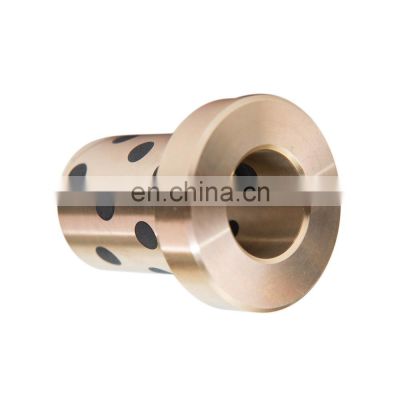 Flange Self Lubricating Bearing, Oiless Flanged Bush,Graphite Bronze Bushing